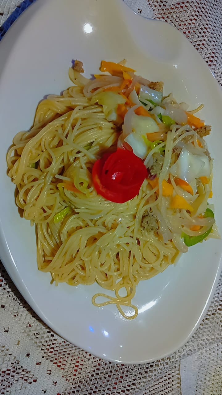 Spaghetti maison aux légumes